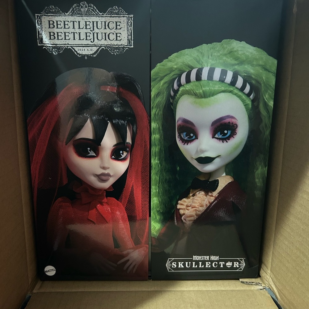Monster High Skullector Beetlejuice Doll Set - Red and Green - Picture 2 of 3